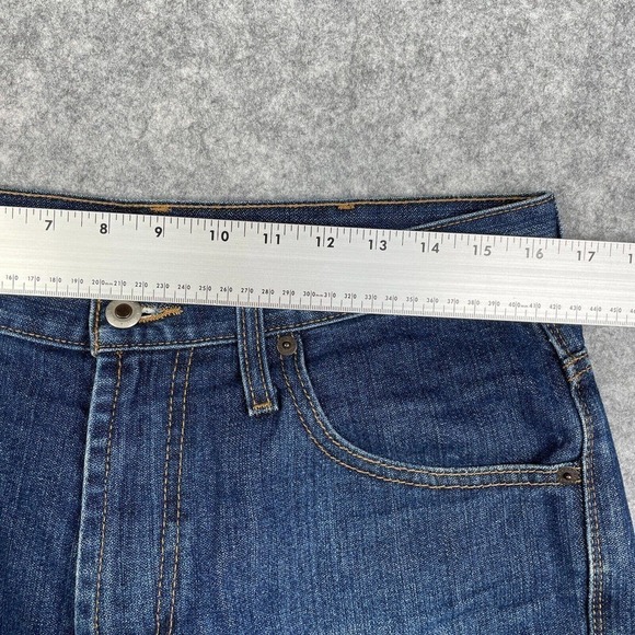 Cinch Cut Off Jean Short Adult Men's 32 Western Baggy Dark Wash Distressed - Picture 3 of 8